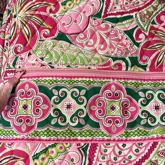 Vera Bradley Pinwheel Pink Crossbody Messenger Purse - Picture 2 of 7
